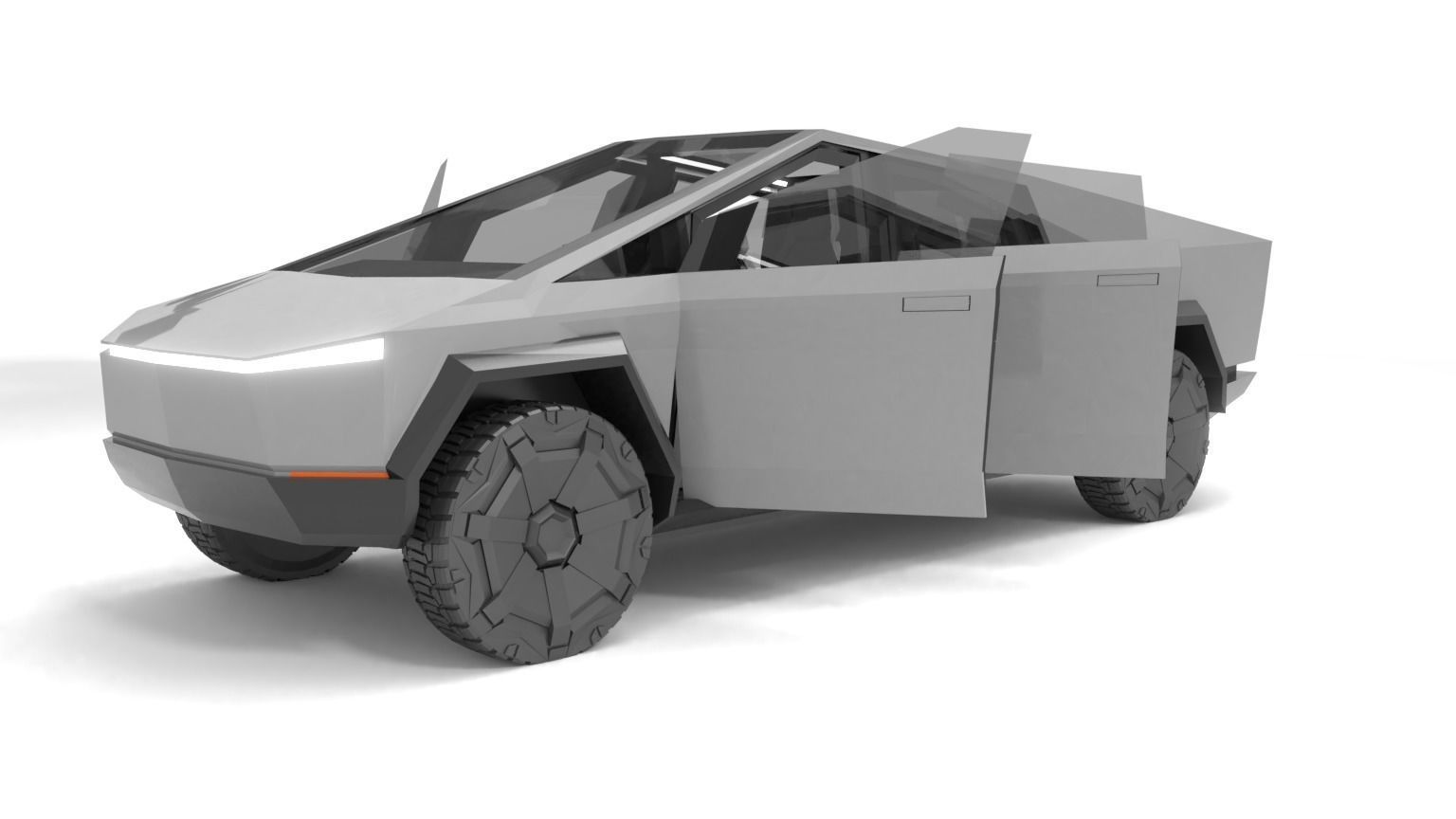 Tesla Cybertruck 3D model_3