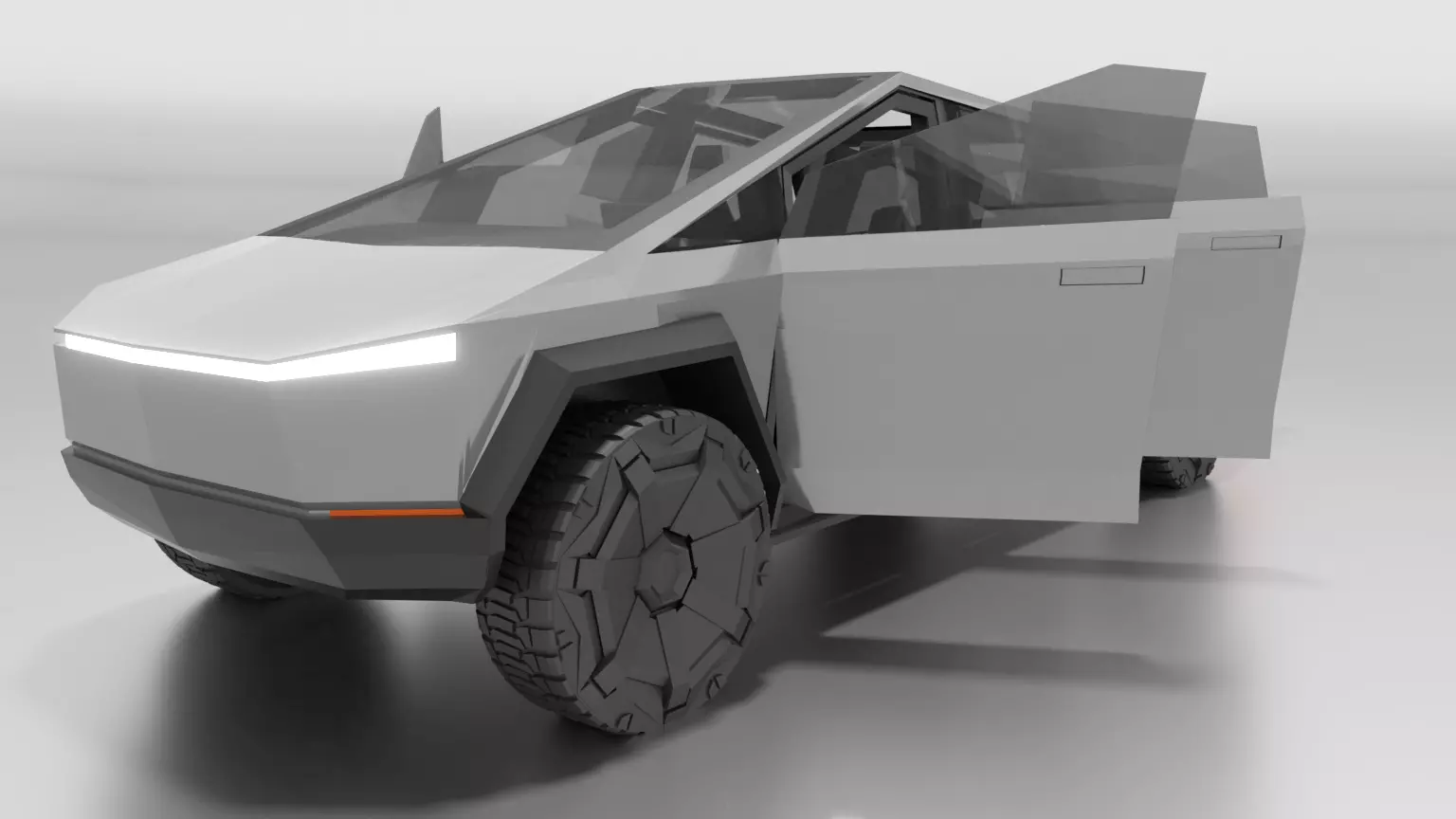 Tesla Cybertruck 3D model_0