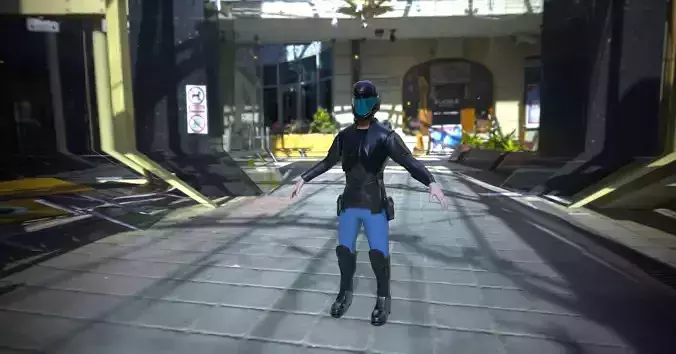 Low poly gaming character