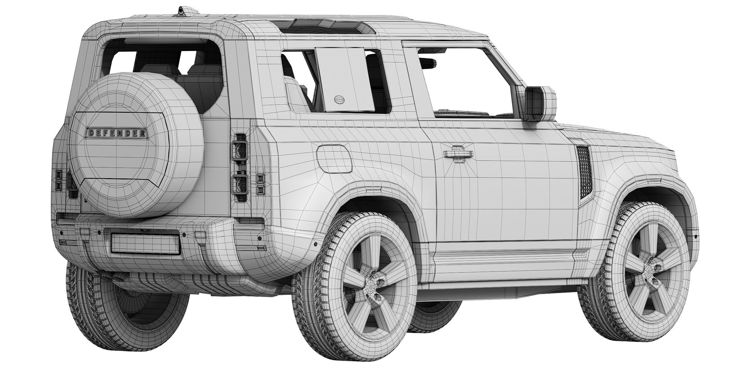 Land Rover Defender 90 2020 3D model_20