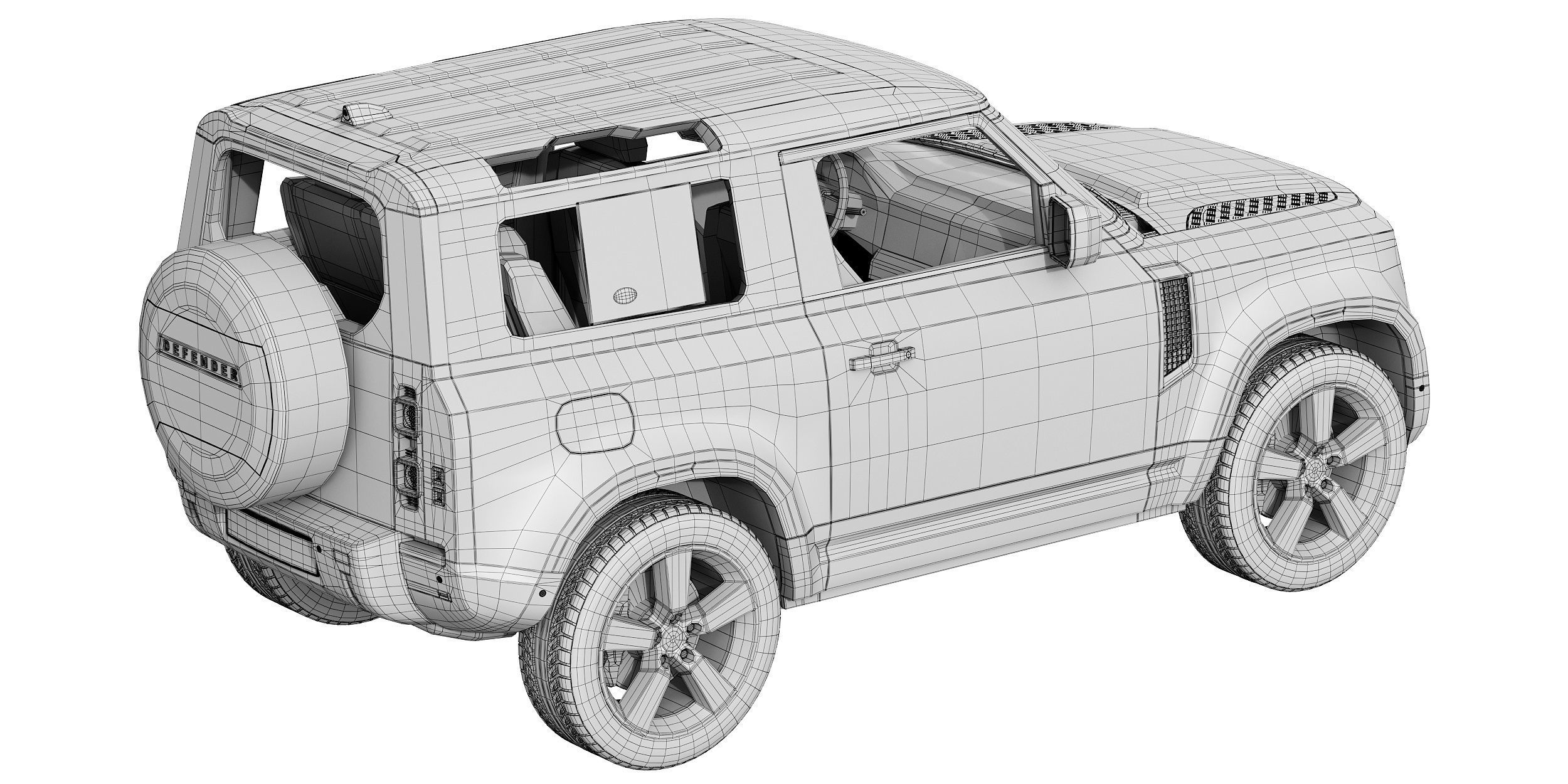 Land Rover Defender 90 2020 3D model_19