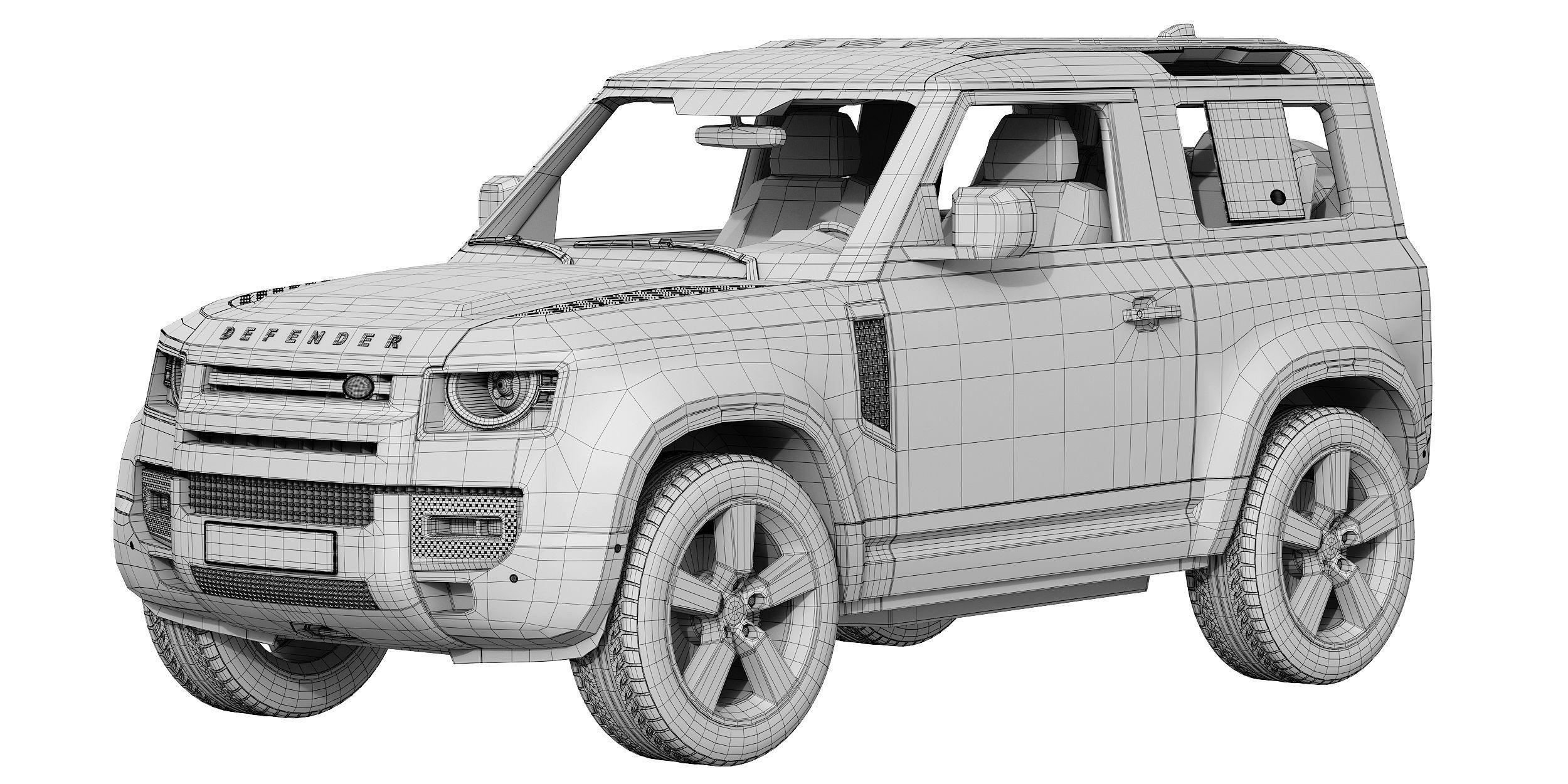 Land Rover Defender 90 2020 3D model_13