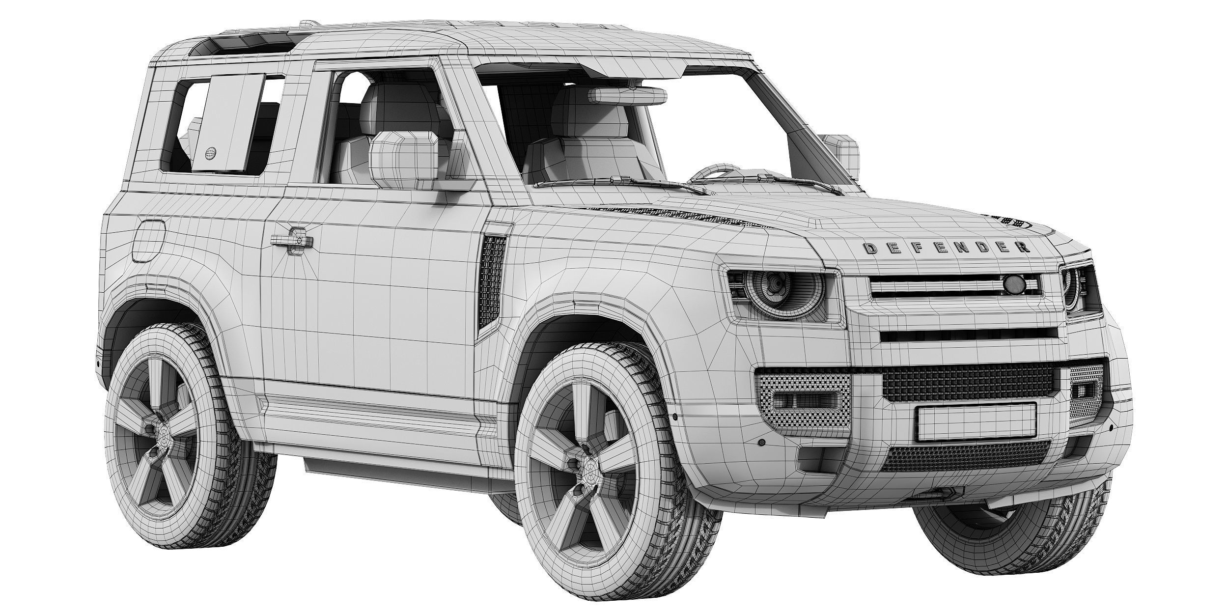 Land Rover Defender 90 2020 3D model_17