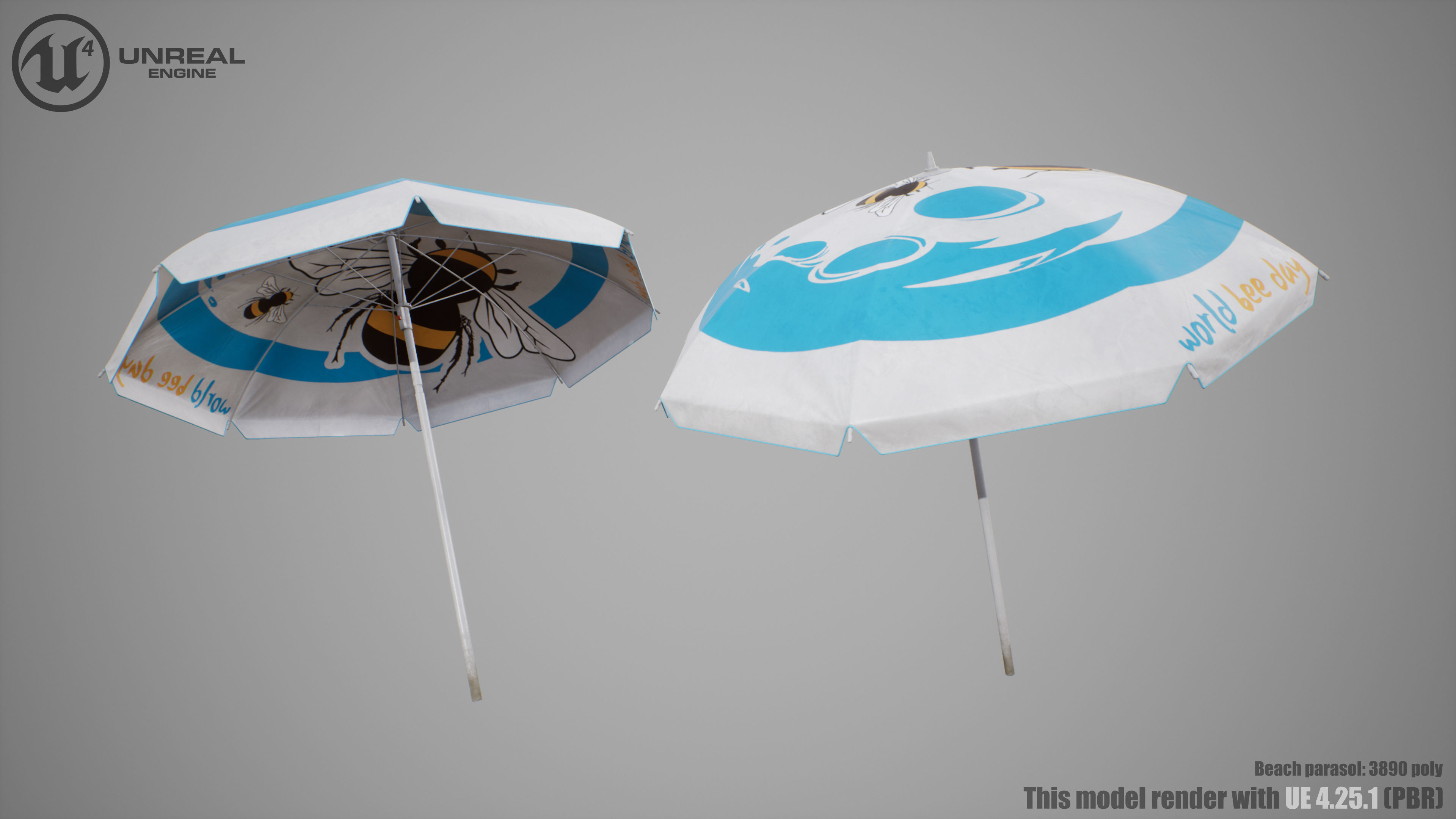 Beach Asset Low-poly 3D model_15