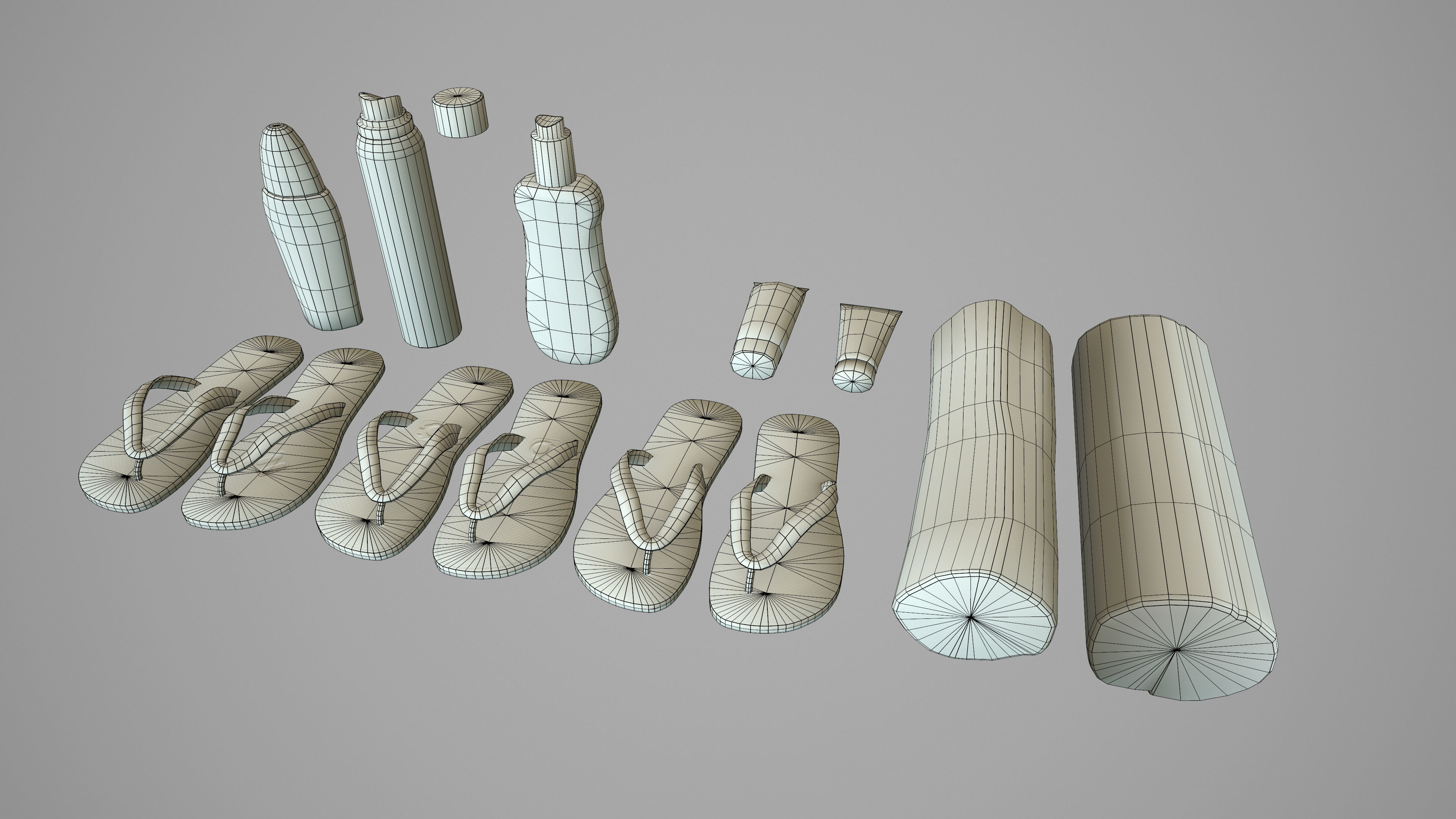 Beach Asset Low-poly 3D model_19