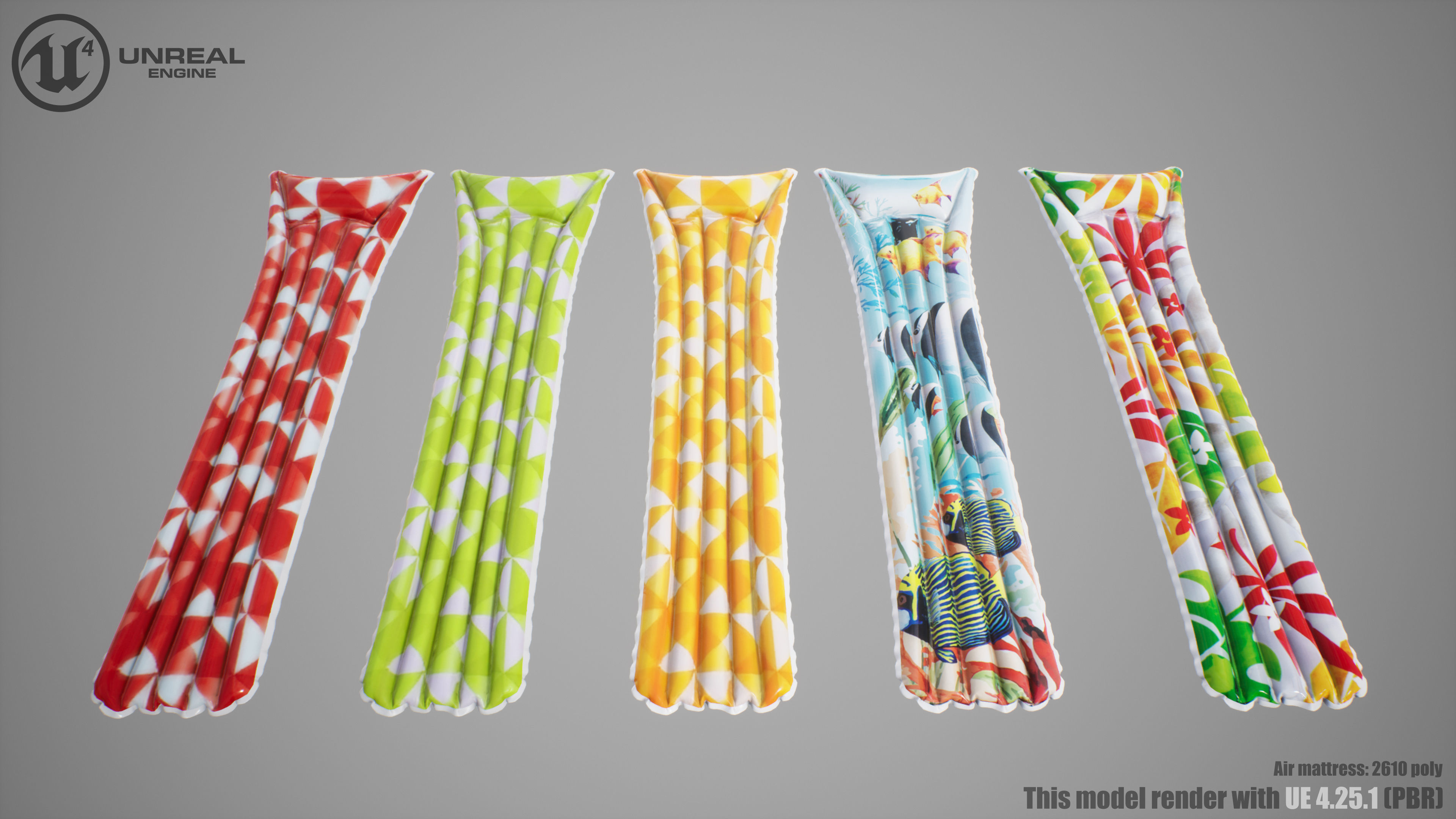 Beach Asset Low-poly 3D model_5