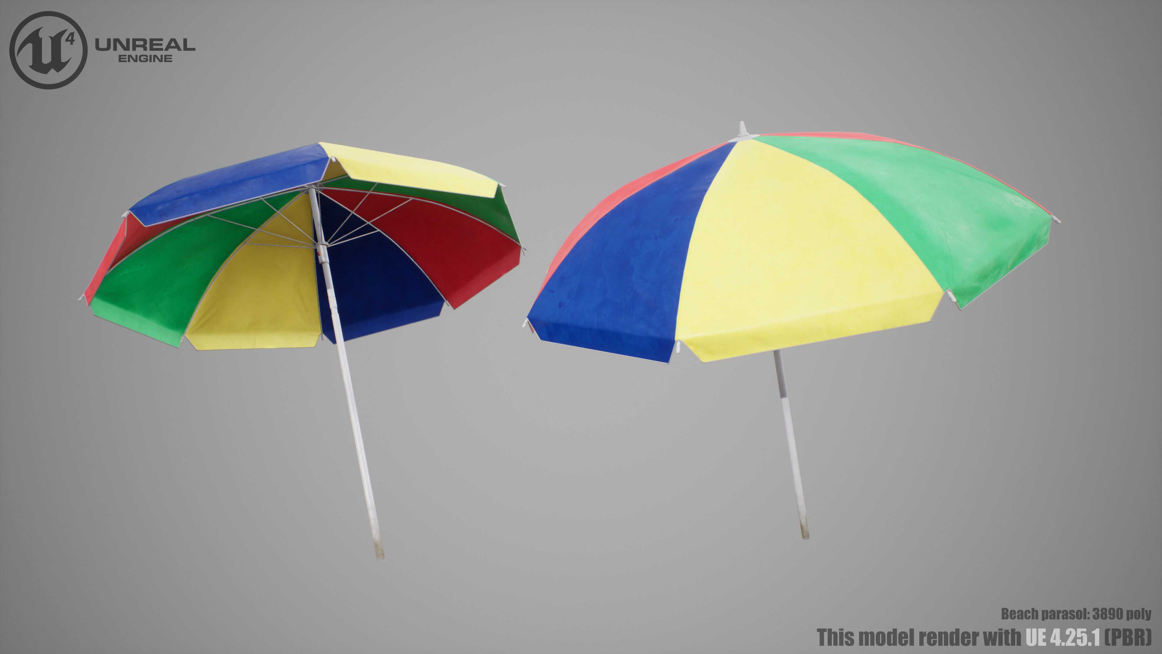Beach Asset Low-poly 3D model_14