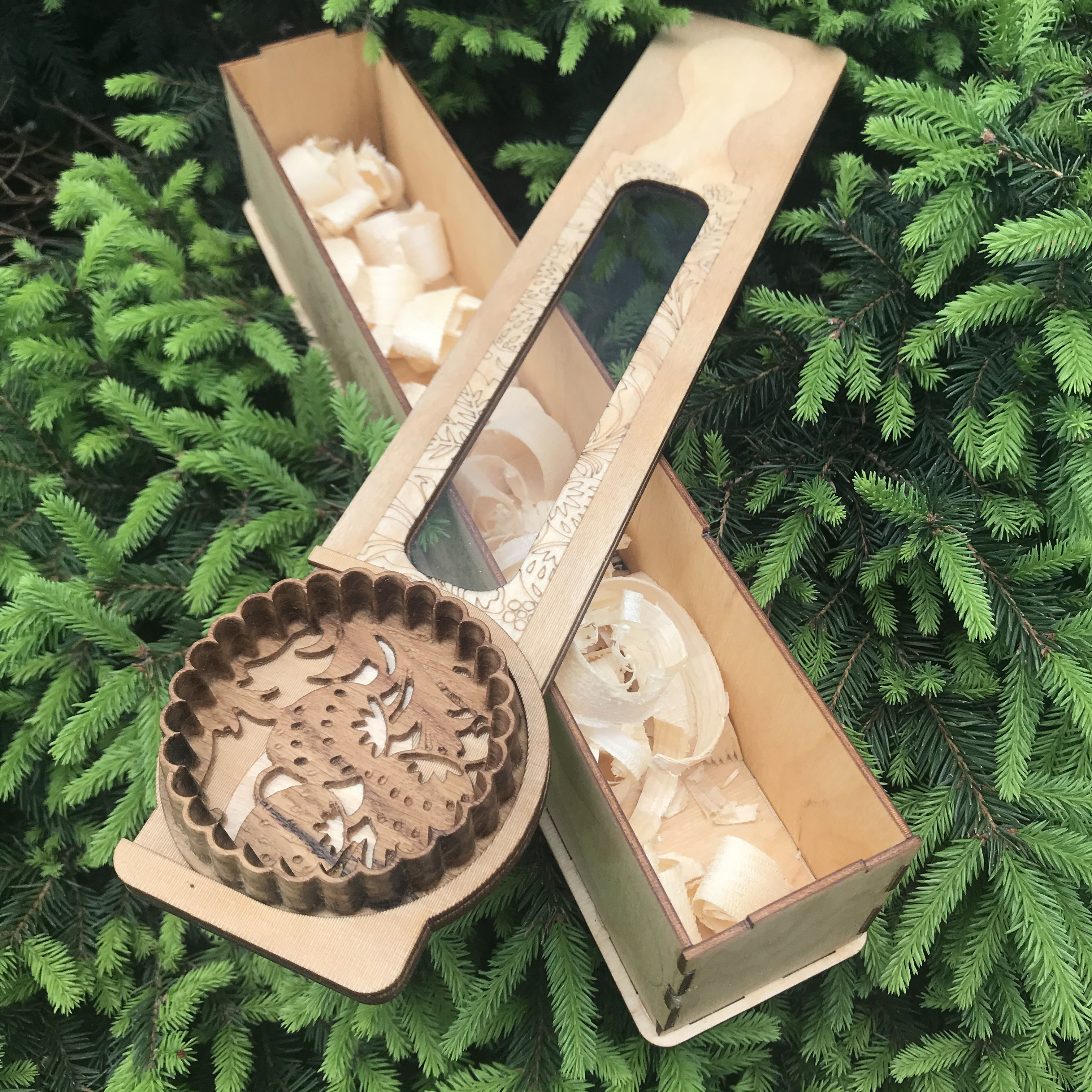 Strawberry Rolling Pin with Cutting Form and Box 3D print model_3