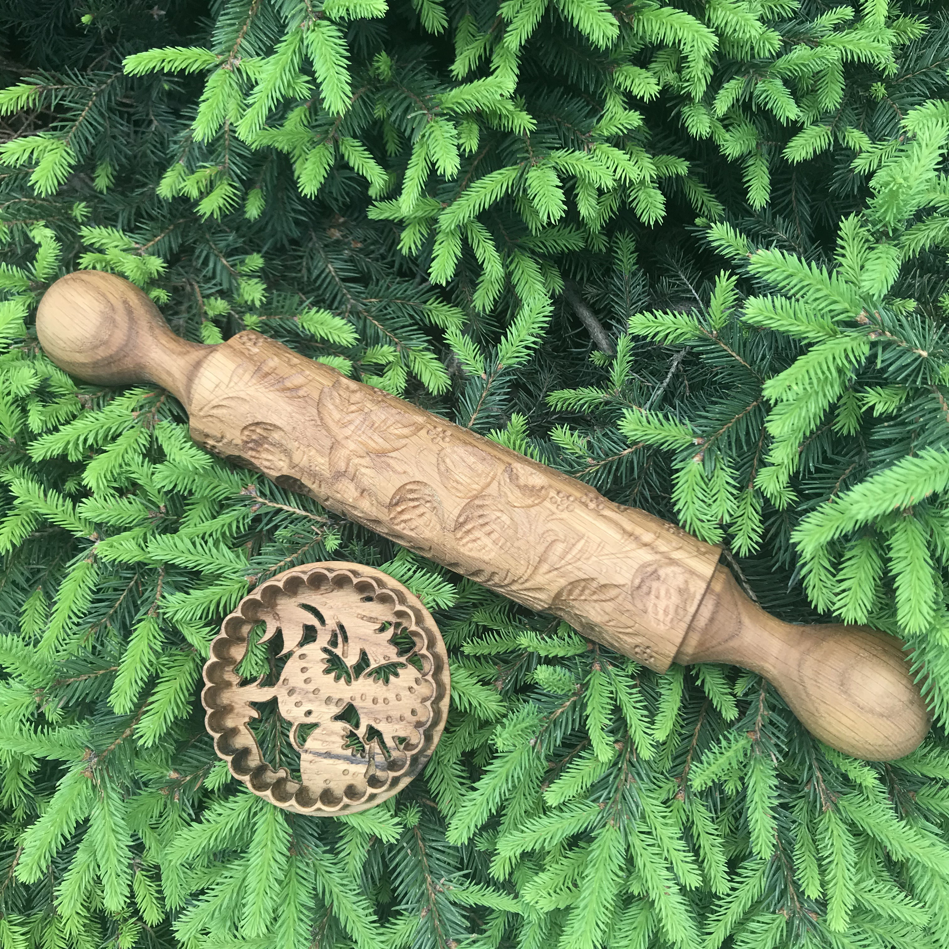 Strawberry Rolling Pin with Cutting Form and Box 3D print model_5