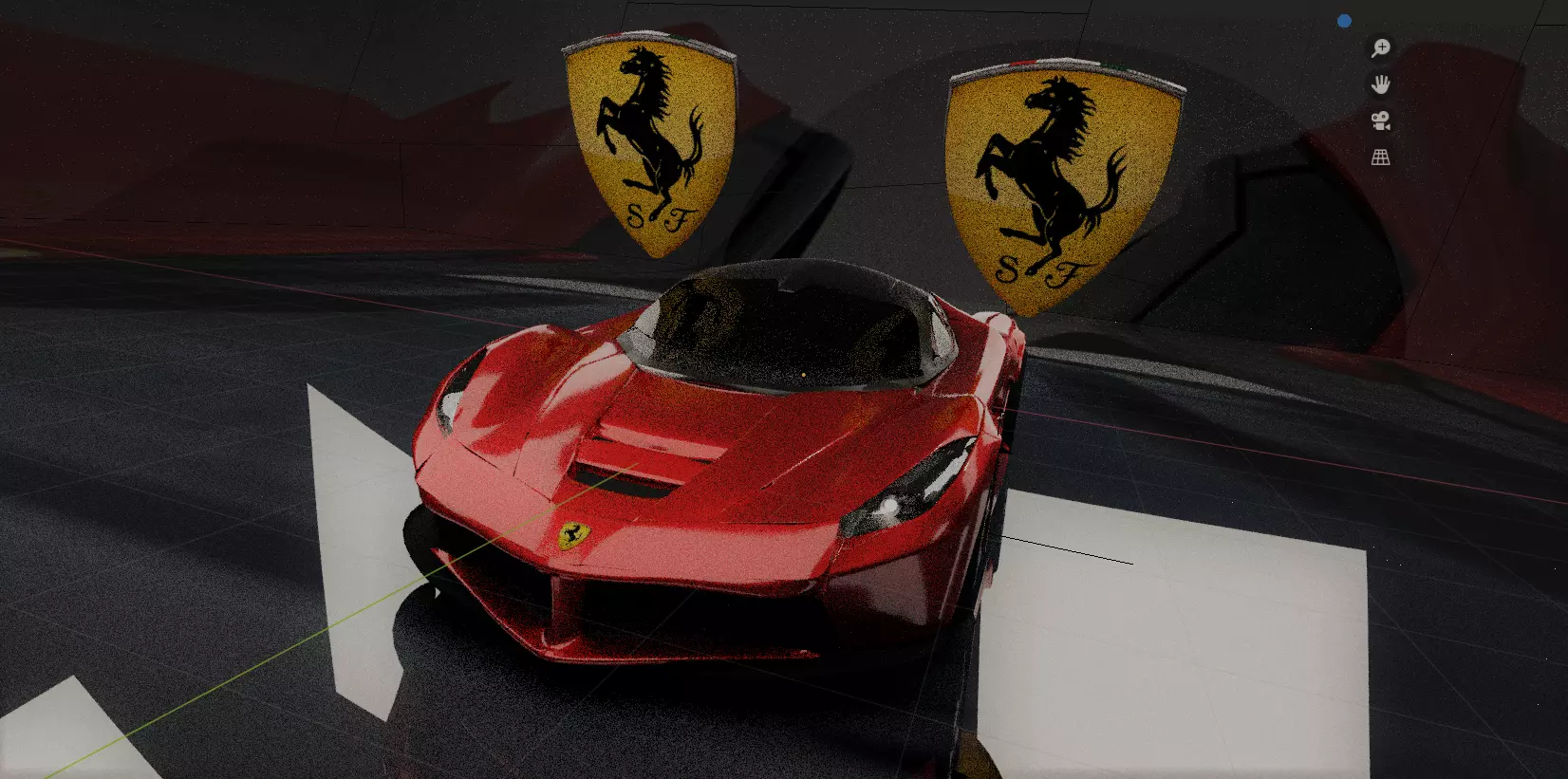 LaFerrari ferrari sports car in video game Free 3D model