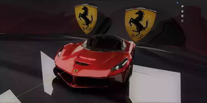 LaFerrari ferrari sports car in video game