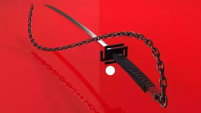 Black Katana -PBR shade -Bleach Anime style