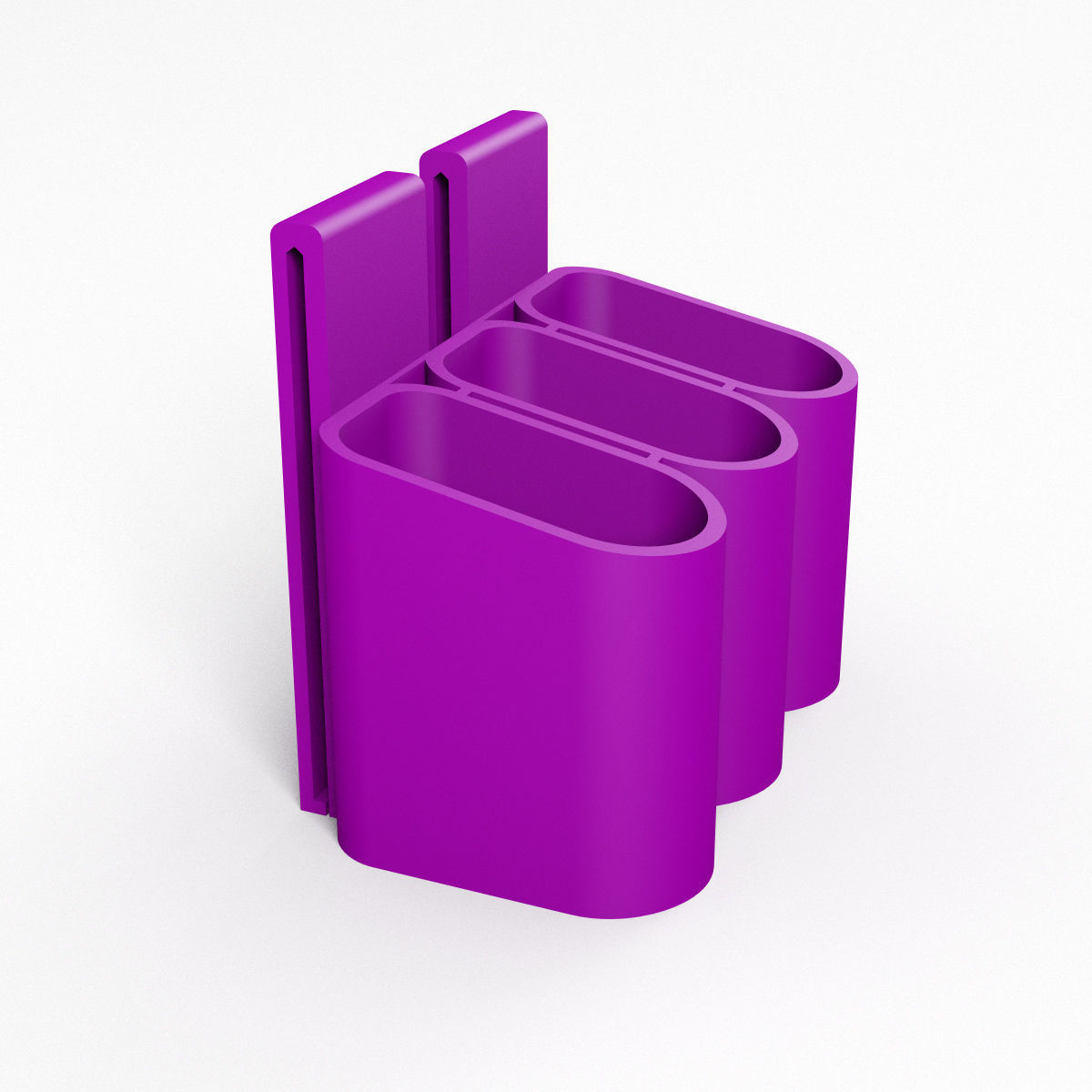 Mag Holder for 3 TIPPMANN tru-feed magazines MOLLE TIPX TPX TCR 3D print model_2