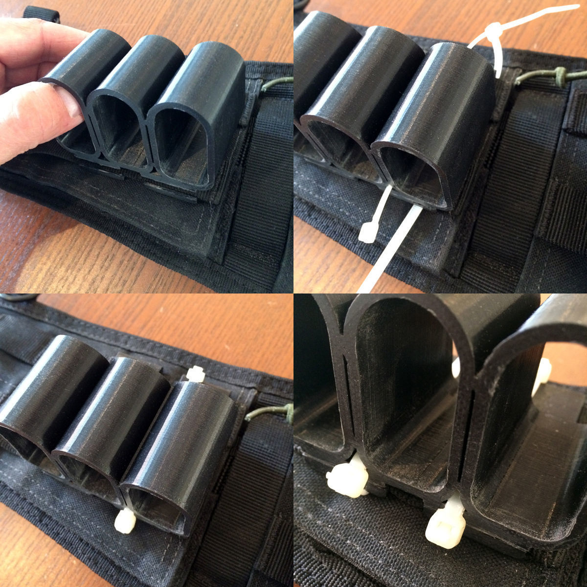 Mag Holder for 3 TIPPMANN tru-feed magazines MOLLE TIPX TPX TCR 3D print model_5