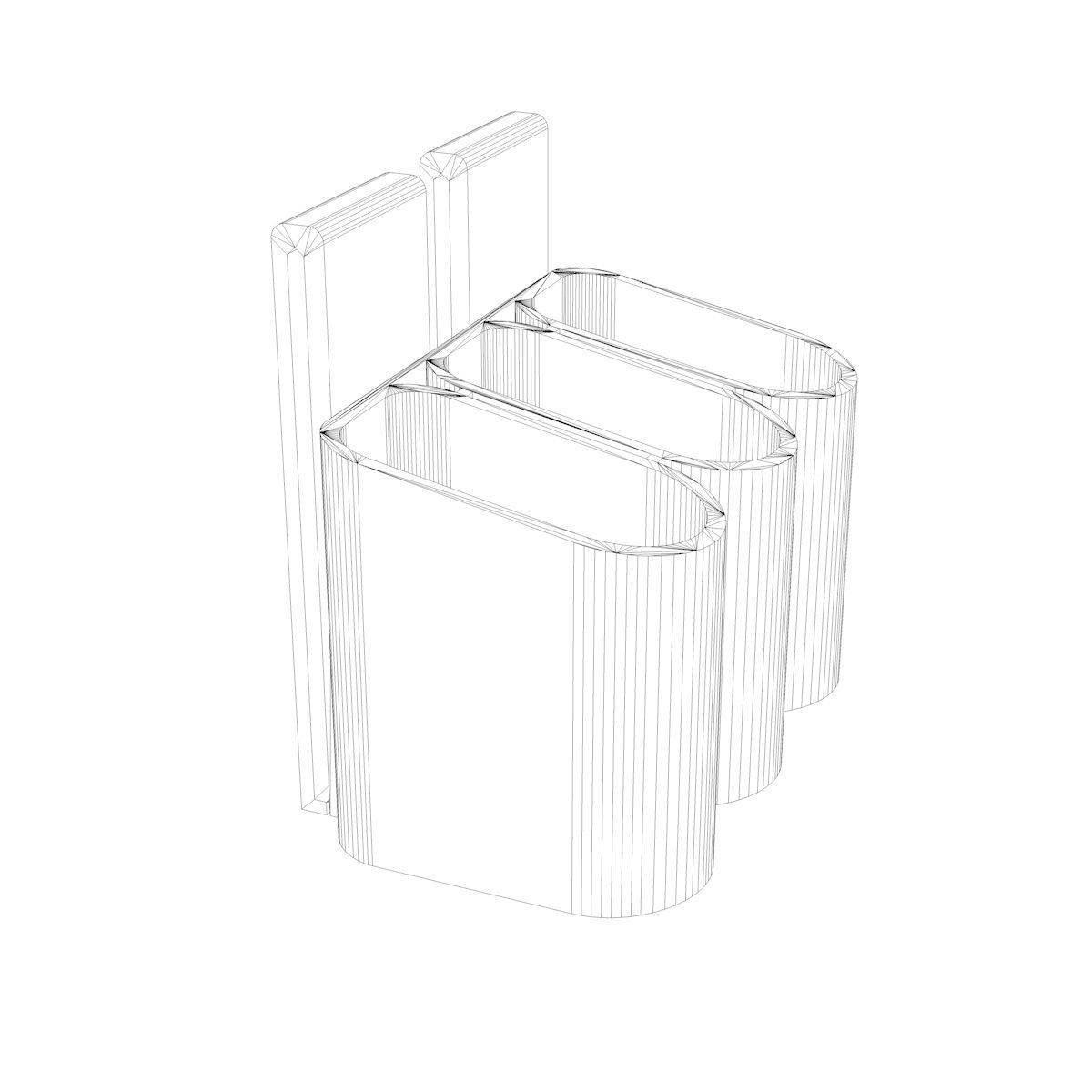 Mag Holder for 3 TIPPMANN tru-feed magazines MOLLE TIPX TPX TCR 3D print model_8