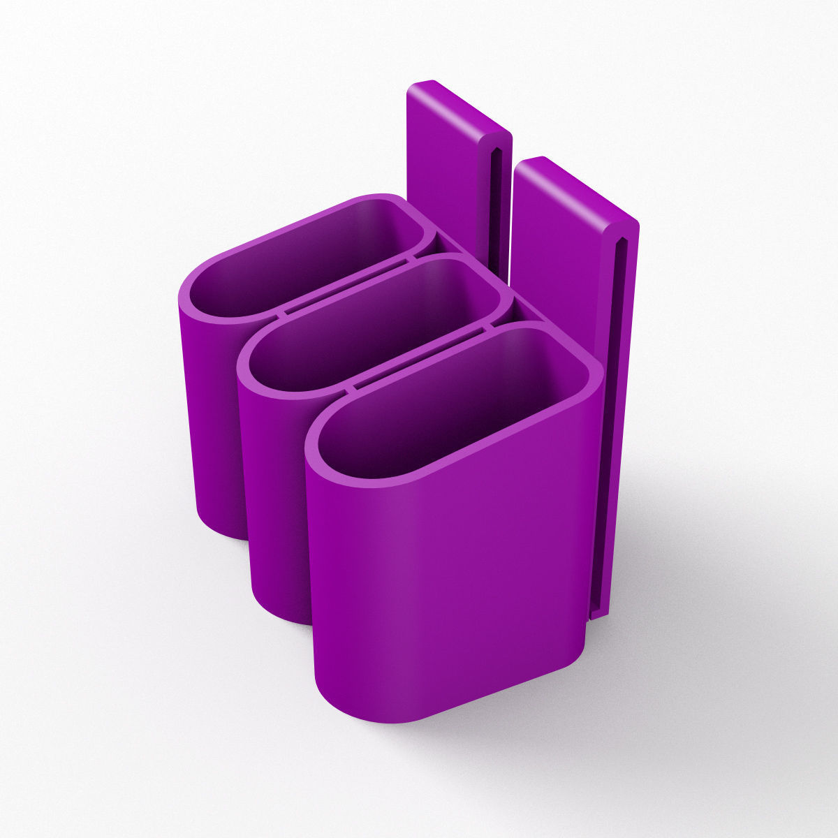 Mag Holder for 3 TIPPMANN tru-feed magazines MOLLE TIPX TPX TCR 3D print model_1