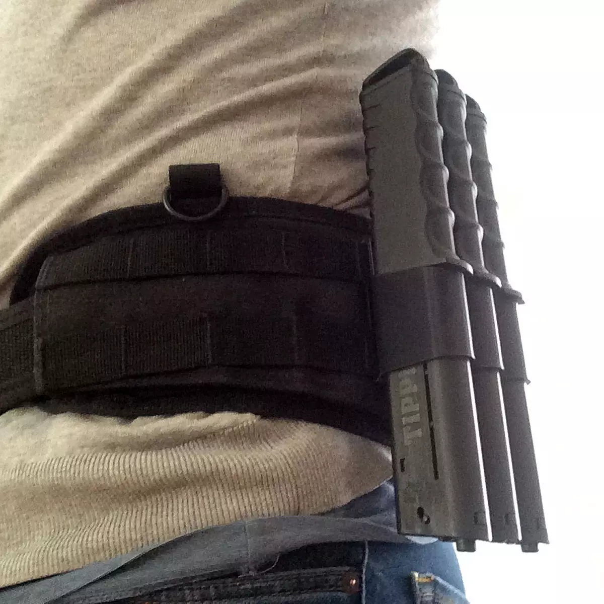Mag Holder for 3 TIPPMANN tru-feed magazines MOLLE TIPX TPX TCR 3D print model_0