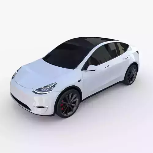 Tesla Model Y White 3D model