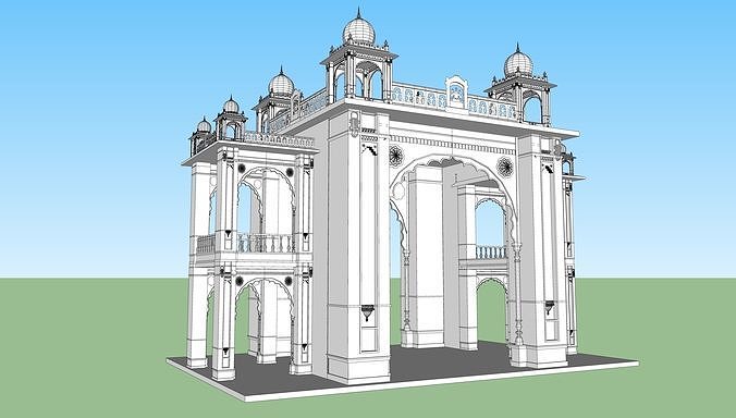 mysore palace 2 3D model