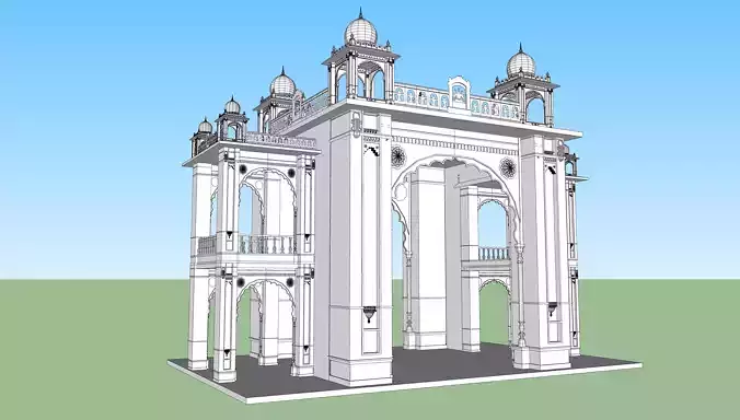 mysore palace 2 3D model