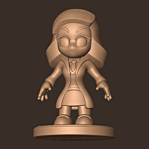 Hermione Granger chibi Emma Watson Harry Potter 3D print model_2