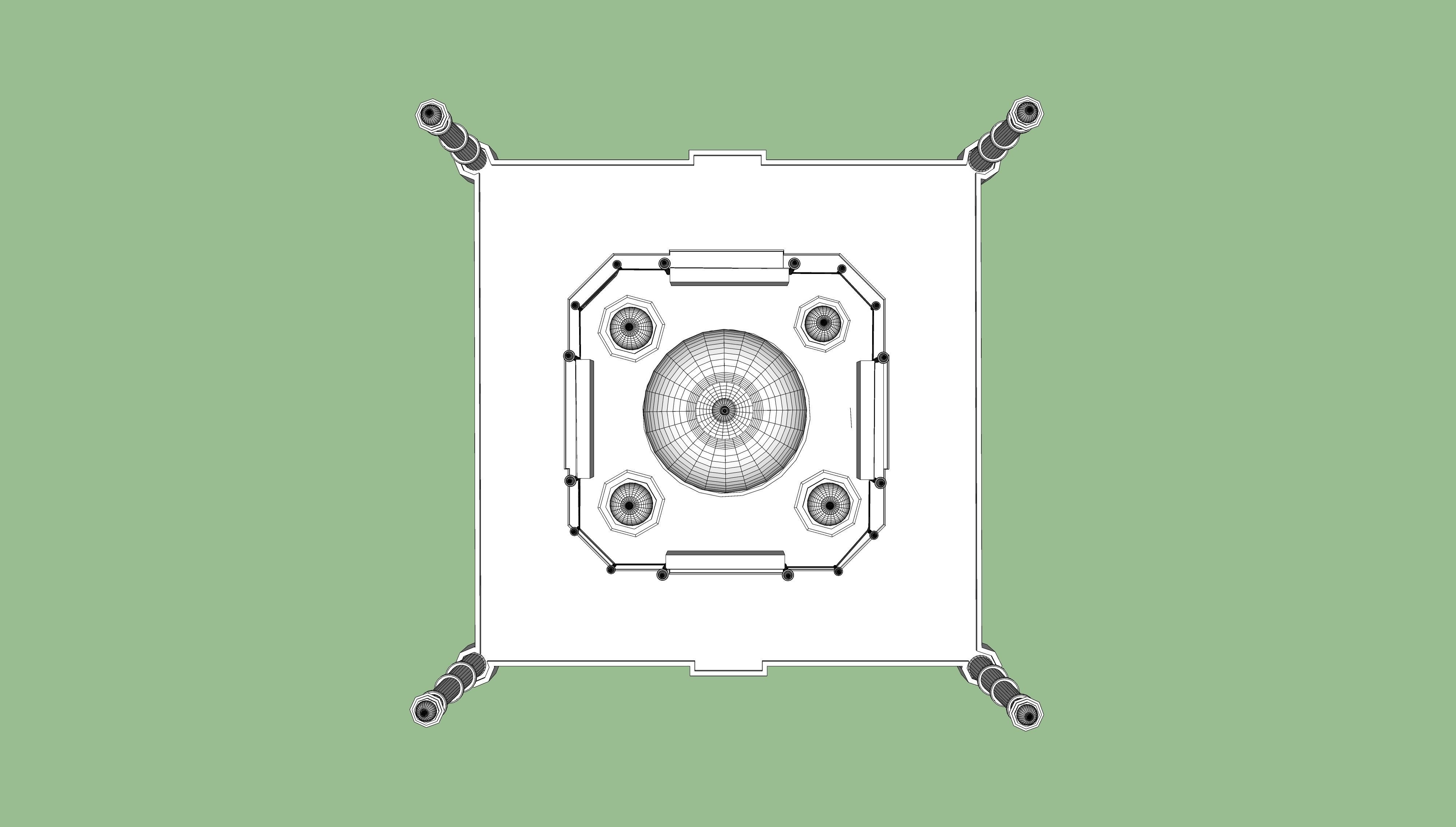 taj mahal  3D model_3