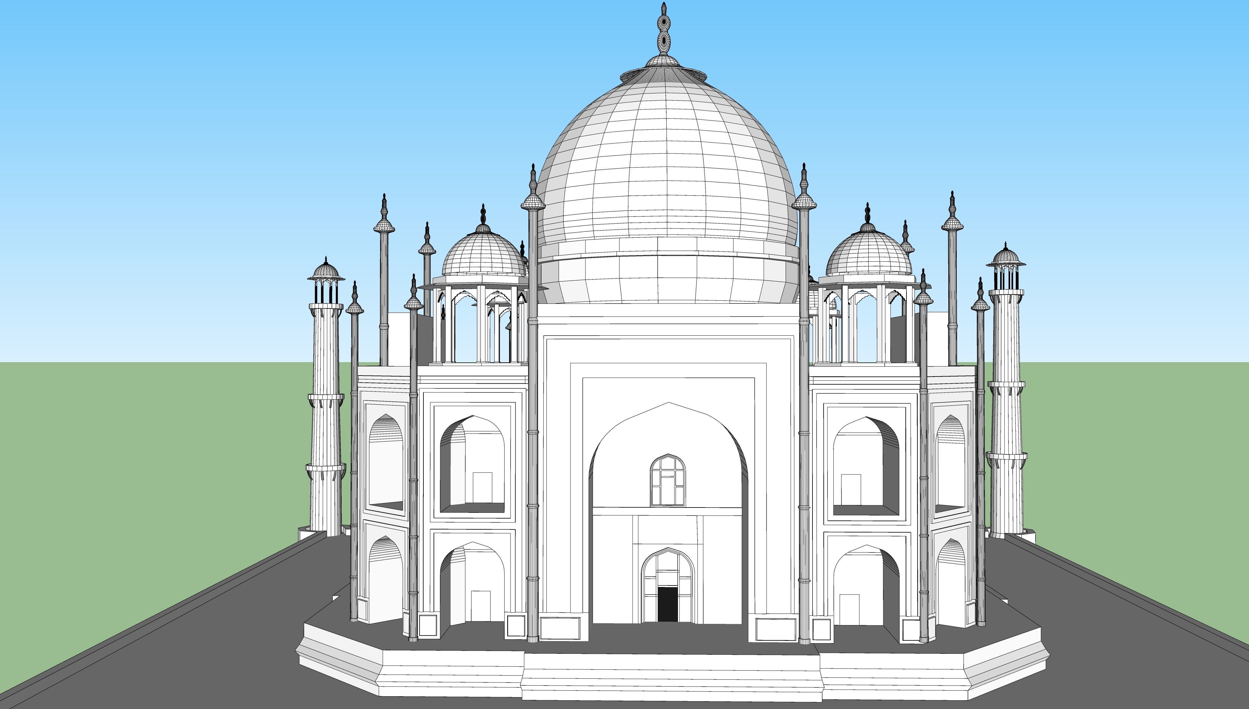 taj mahal  3D model_1
