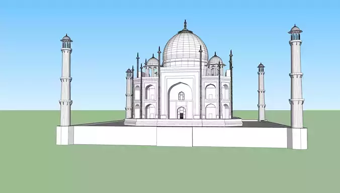 taj mahal  3D model