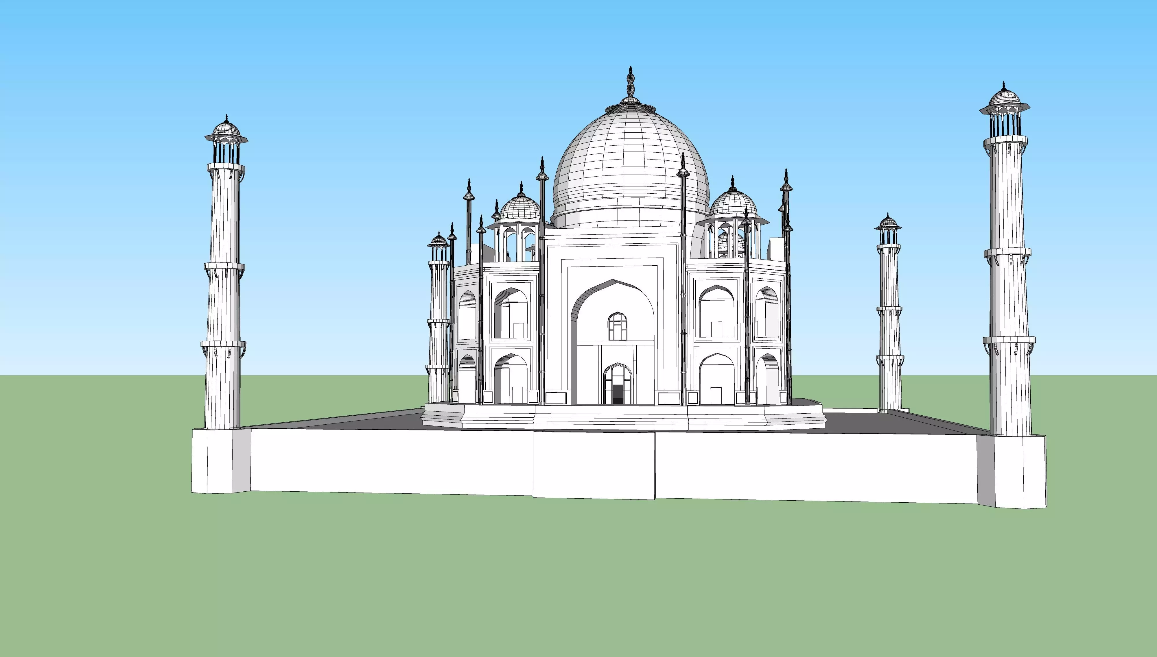 taj mahal  3D model_0