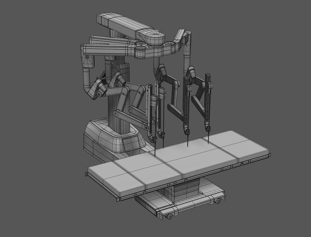 Surgical System da Vinci Xi model 3D model_27