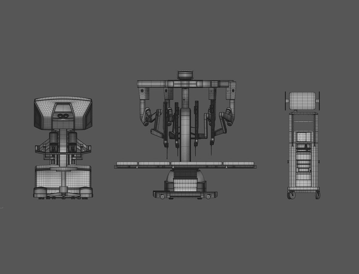 Surgical System da Vinci Xi model 3D model_21