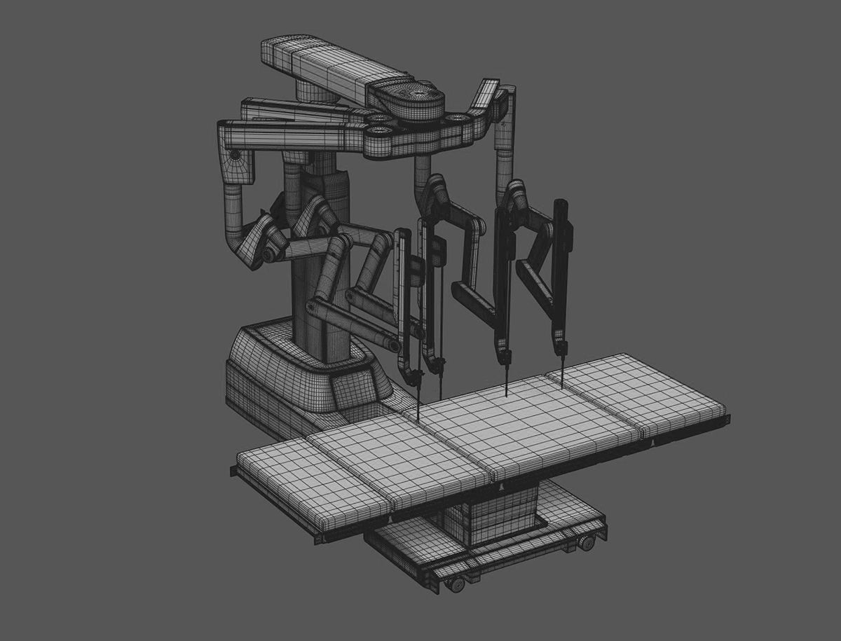 Surgical System da Vinci Xi model 3D model_28