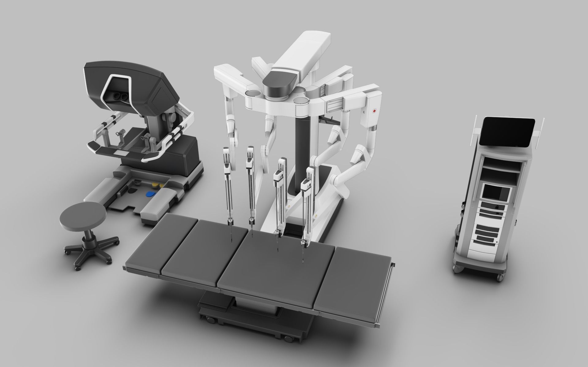 Surgical System da Vinci Xi model 3D model_1