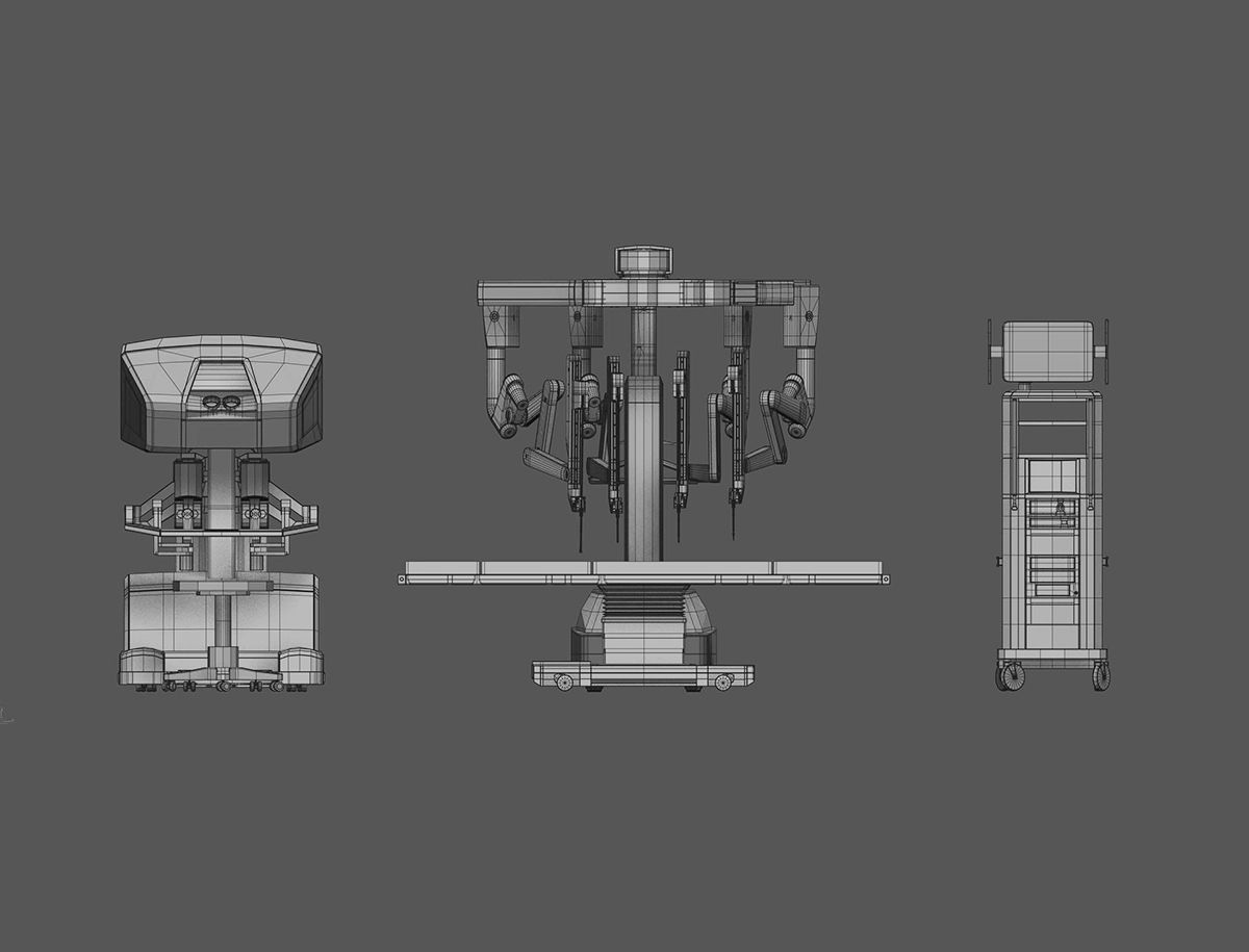Surgical System da Vinci Xi model 3D model_22