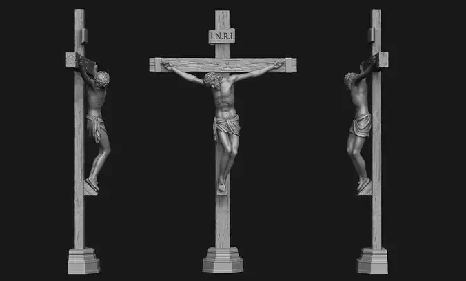 JESUS ON THE CROSS no 2 3D print model