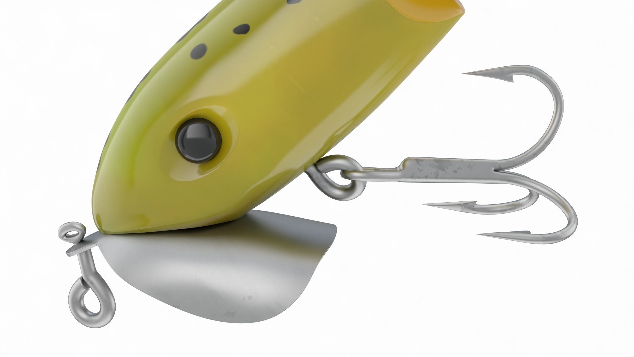 Arbogast Jointed Jitterbug Clicker Fishing Lure 3D model_5