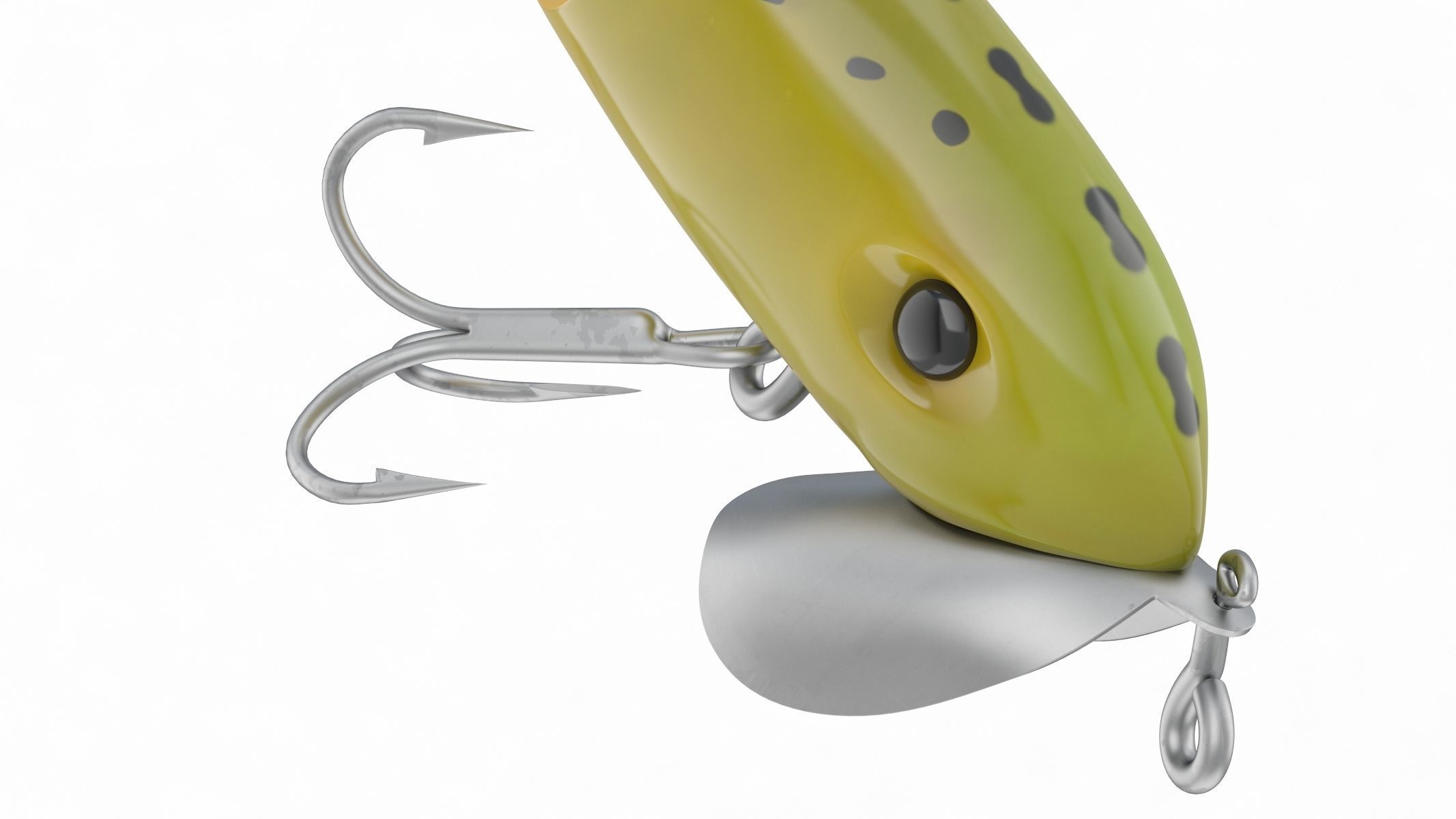 Arbogast Jointed Jitterbug Clicker Fishing Lure 3D model_7