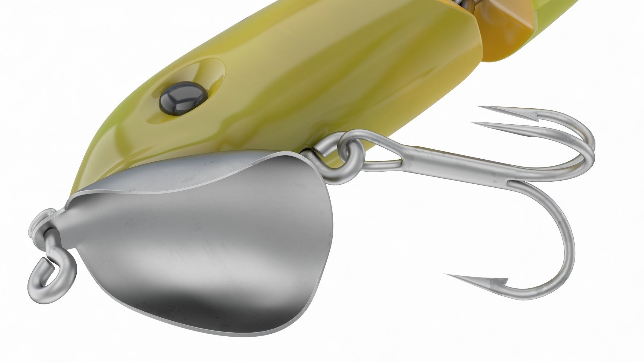 Arbogast Jointed Jitterbug Clicker Fishing Lure 3D model_9