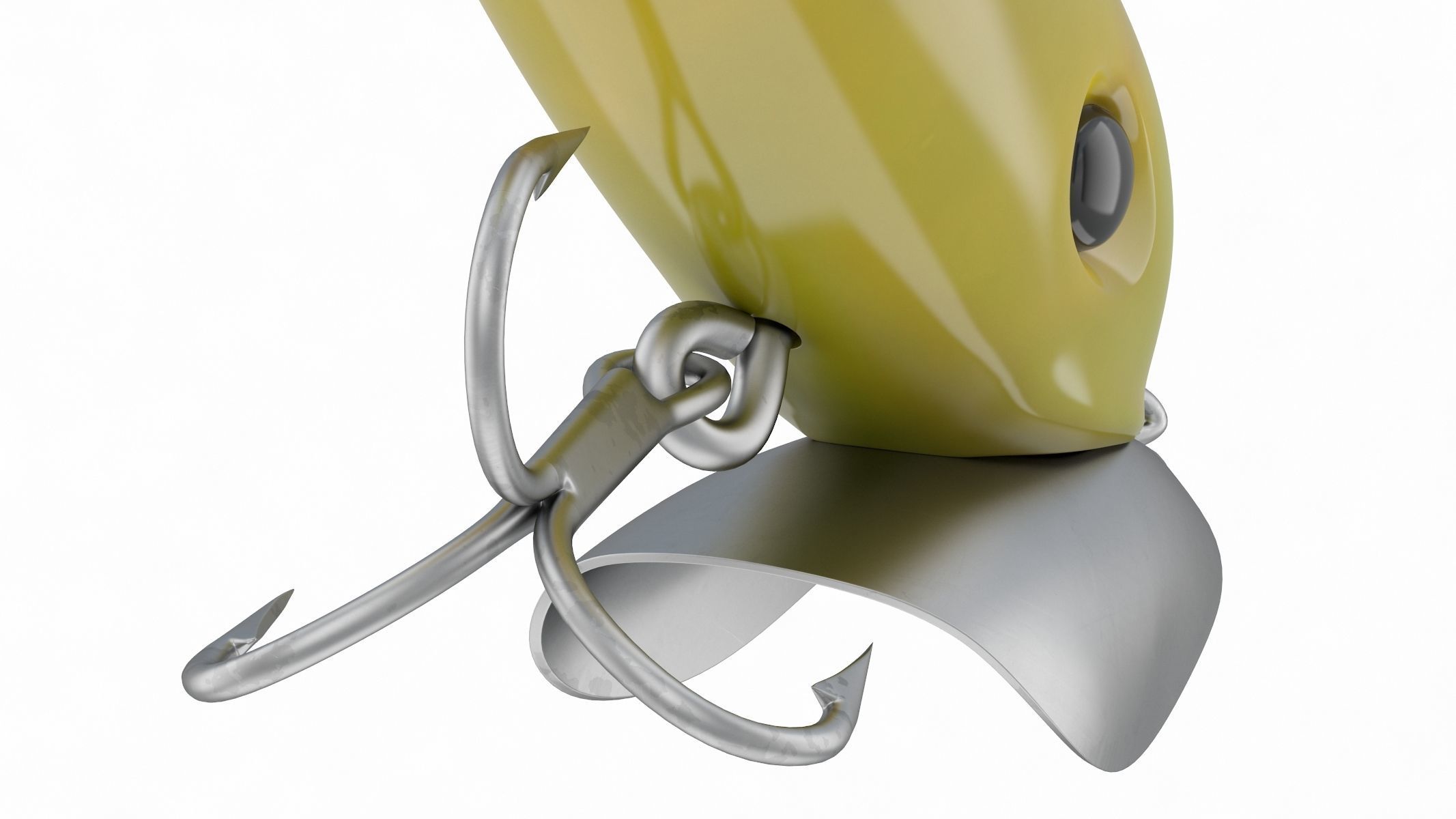 Arbogast Jointed Jitterbug Clicker Fishing Lure 3D model_8