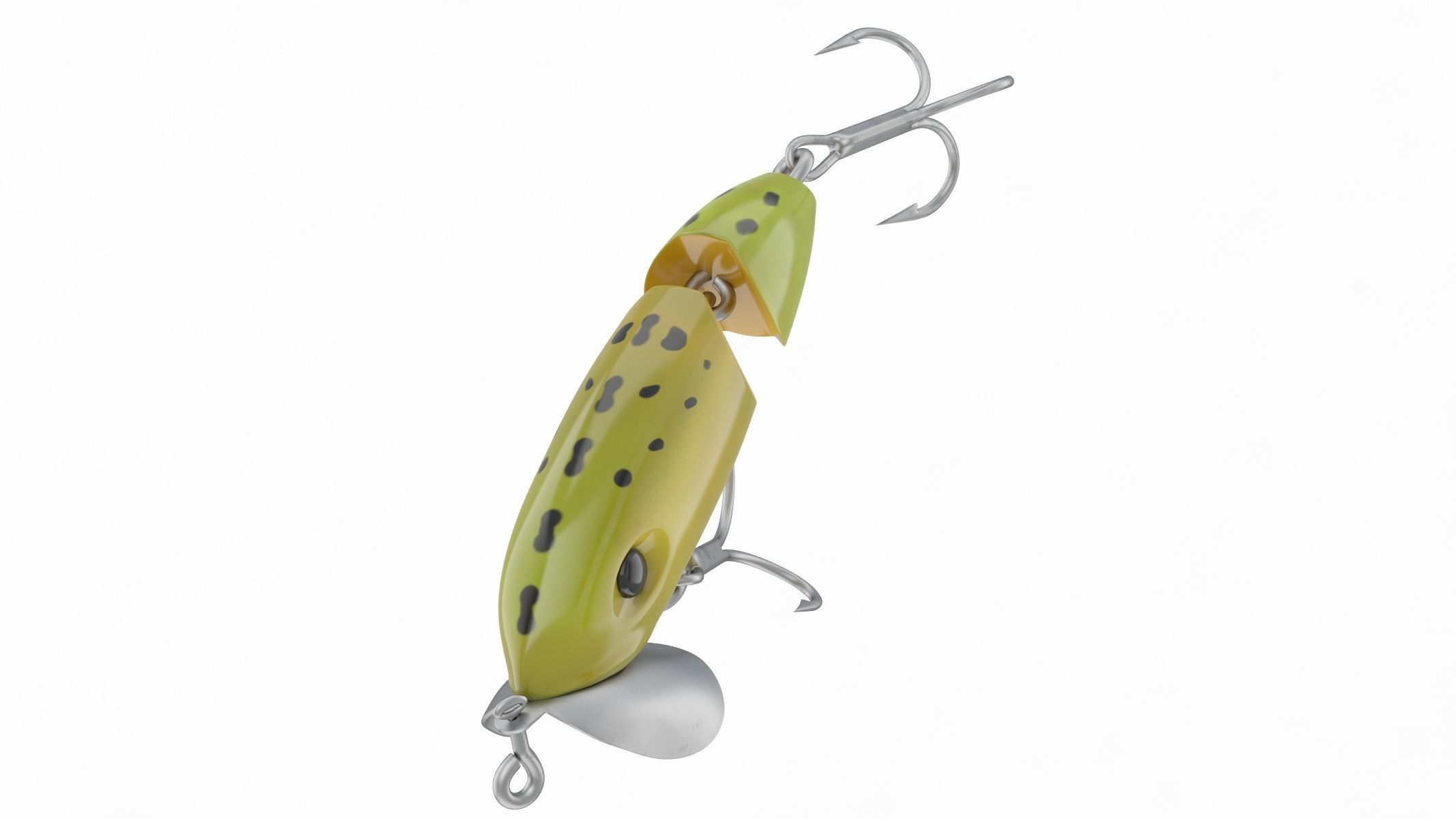 Arbogast Jointed Jitterbug Clicker Fishing Lure 3D model_1