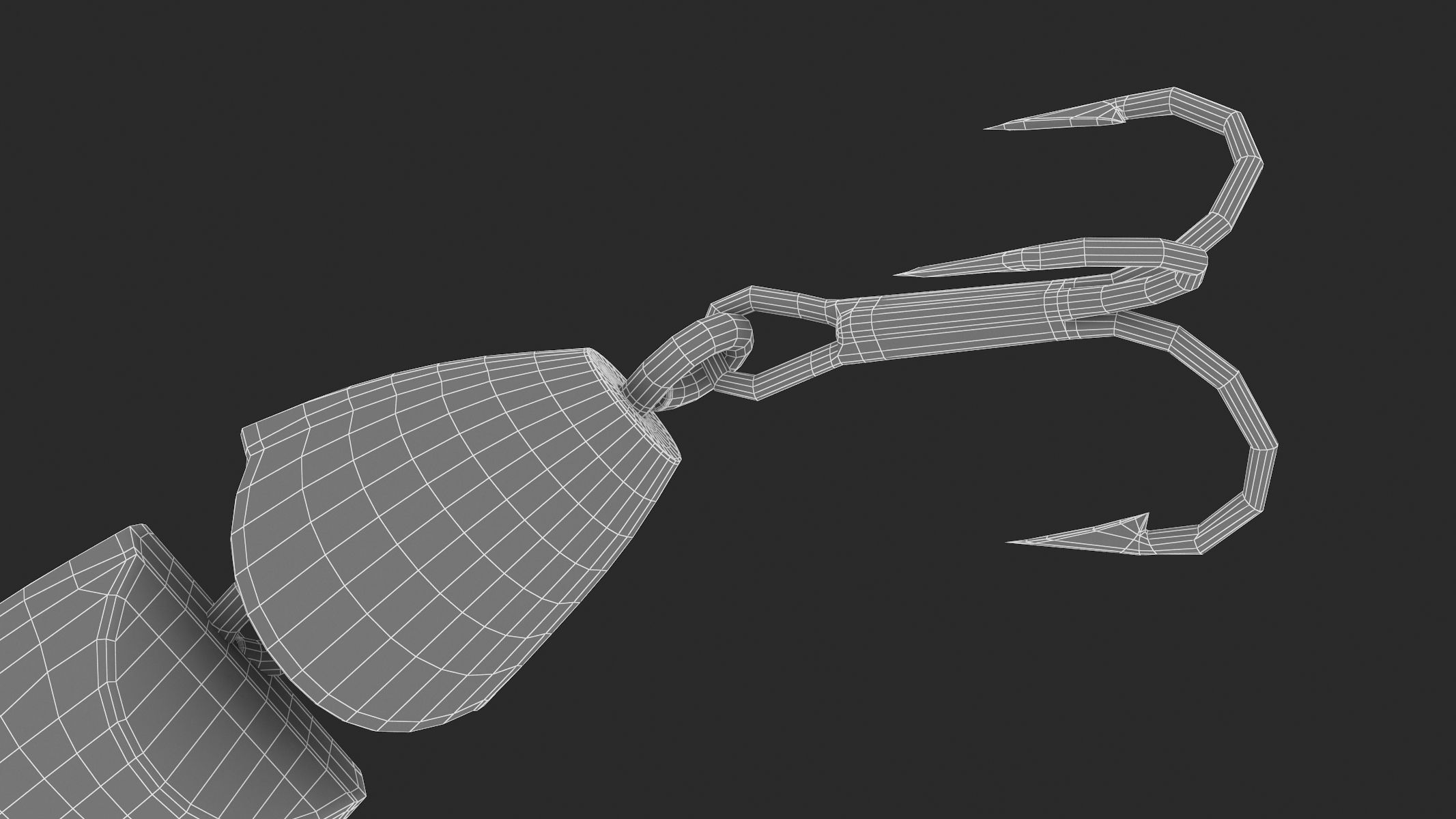 Arbogast Jointed Jitterbug Clicker Fishing Lure 3D model_15