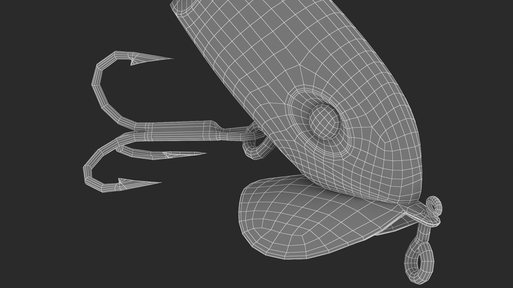 Arbogast Jointed Jitterbug Clicker Fishing Lure 3D model_17