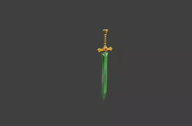 sword game fantasy low poly