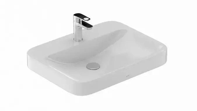 ARVINA RECTANGLE VESSEL LAVATORY Big 3D model