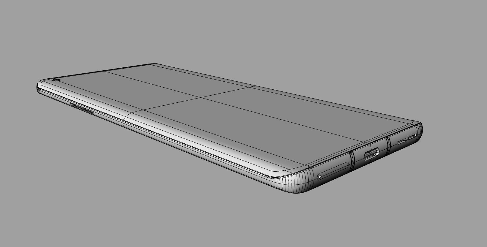 oneplus 8 pro red phone design 3D model Low-poly 3D model_5