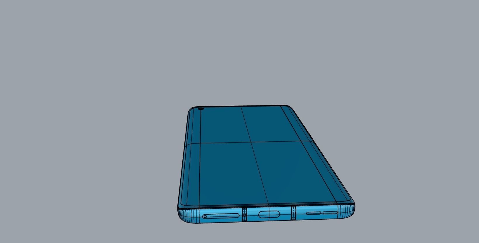 oneplus 8 pro red phone design 3D model Low-poly 3D model_11