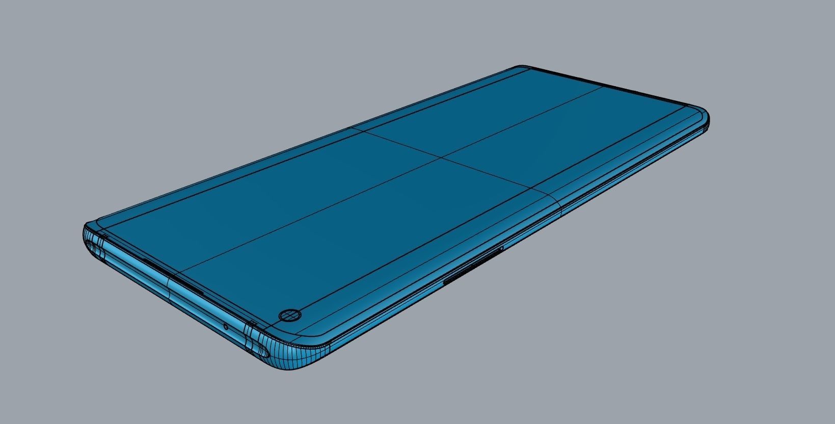 oneplus 8 pro red phone design 3D model Low-poly 3D model_8