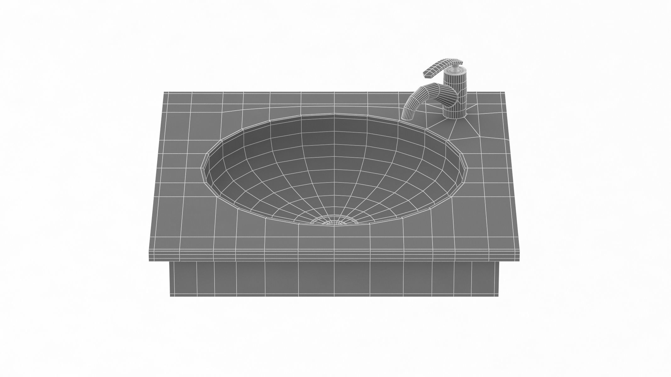 TOTO SELF RIMMING LAVATORY 3D model_13