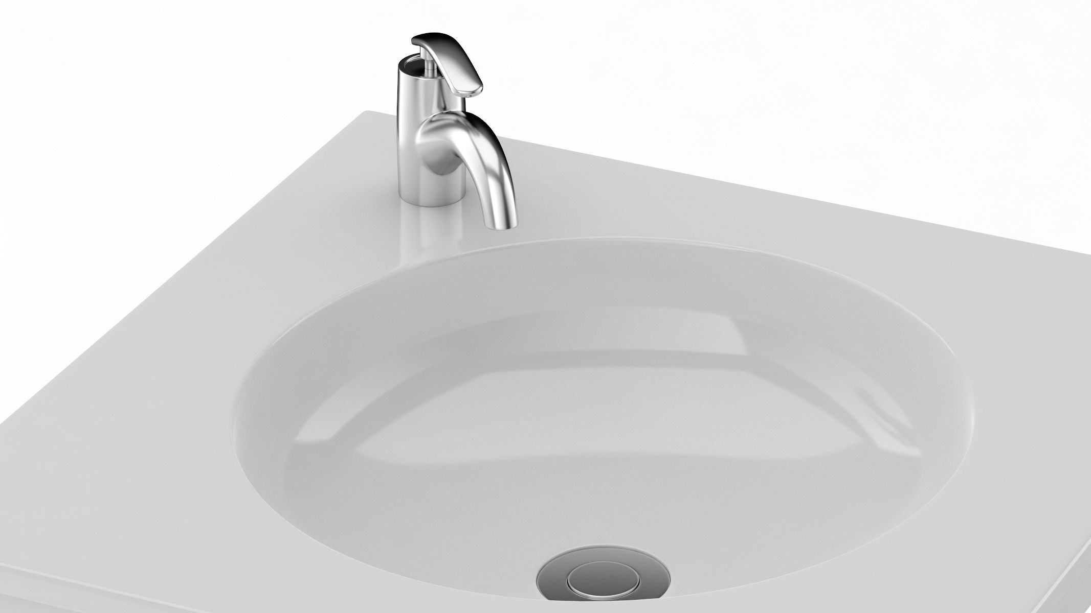 TOTO SELF RIMMING LAVATORY 3D model_5