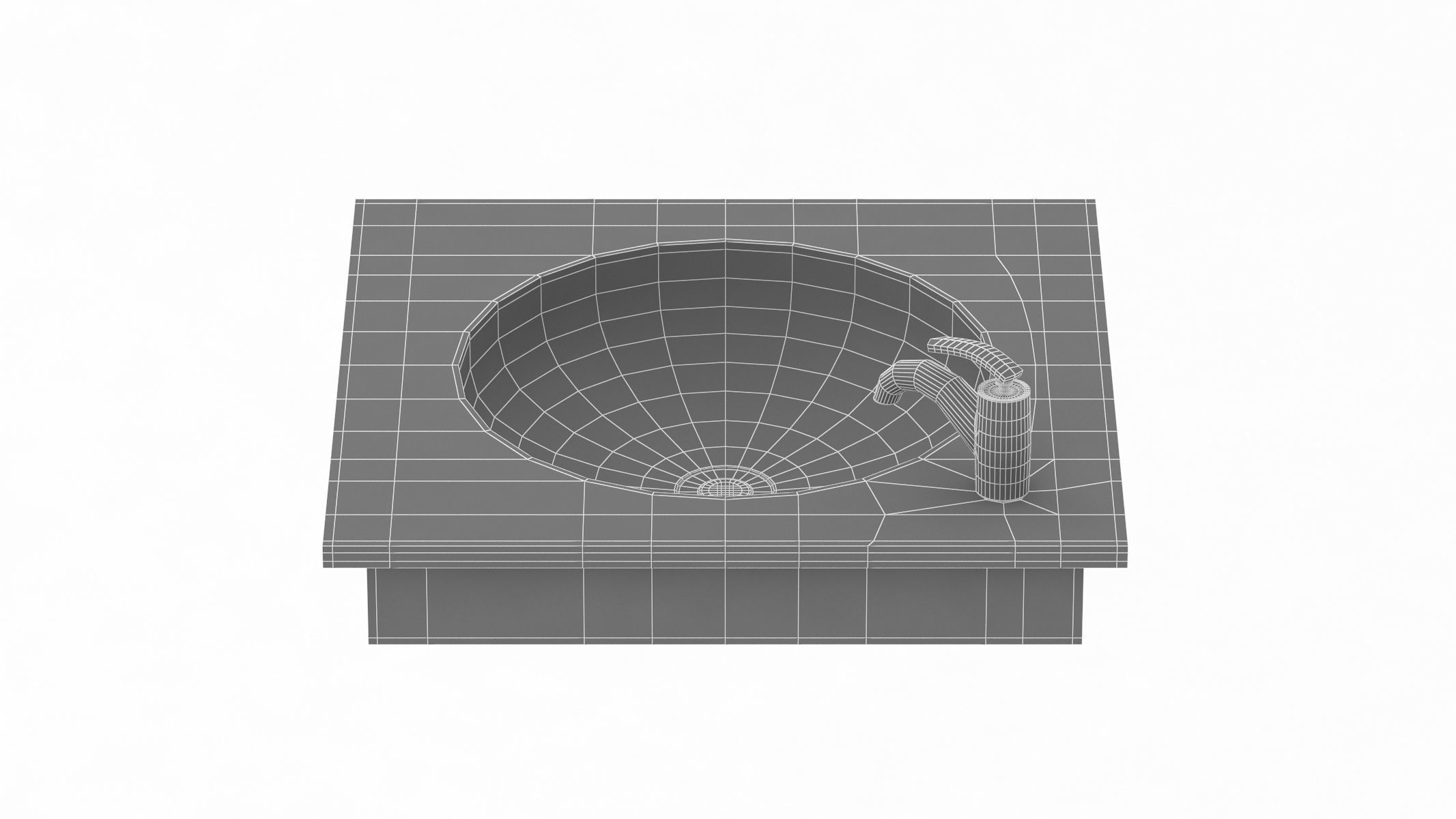 TOTO SELF RIMMING LAVATORY 3D model_12